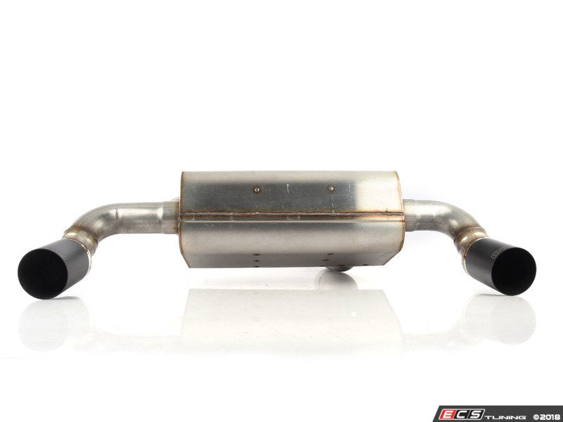 Stainless Axle-Back Exhaust - Black Tips