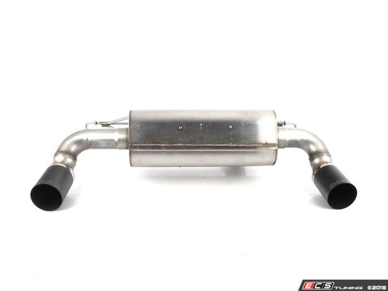 Stainless Axle-Back Exhaust - Black Tips