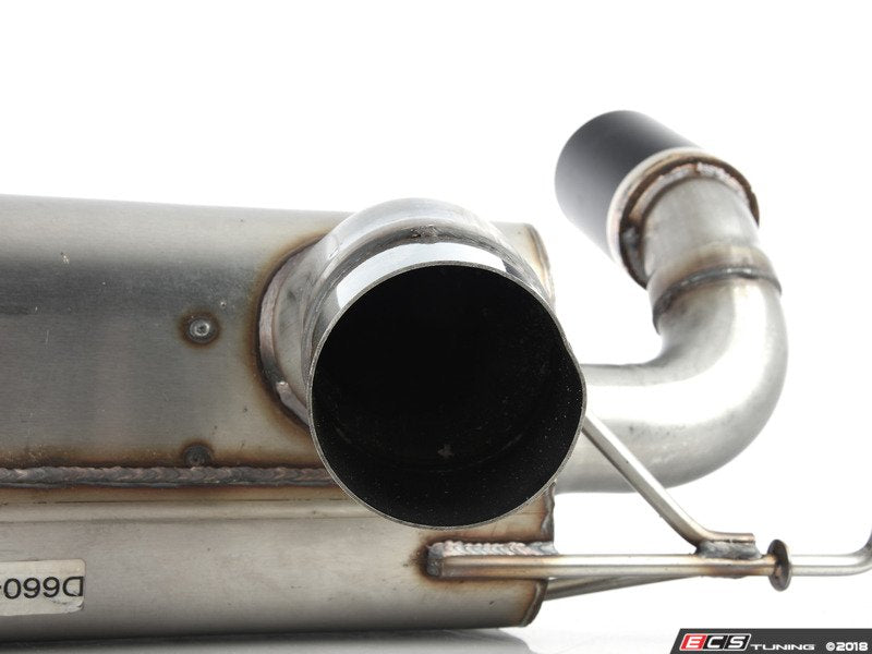 Stainless Axle-Back Exhaust - Black Tips