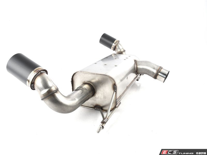 Stainless Axle-Back Exhaust - Black Tips