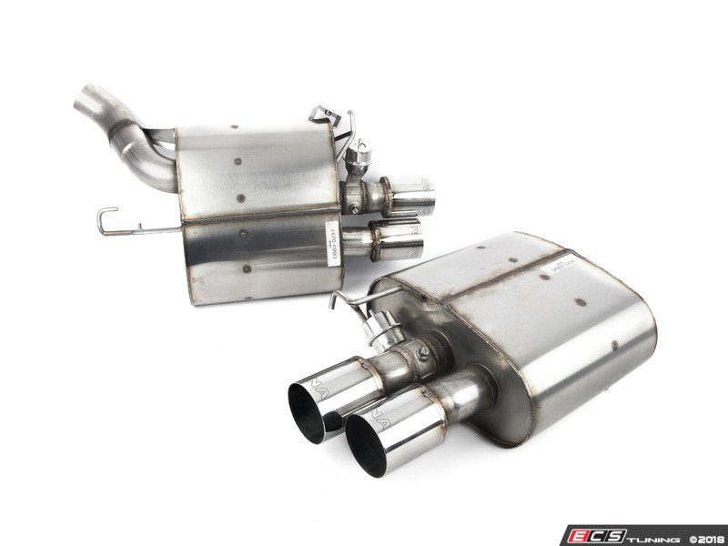 Stainless Axle-Back Exhaust - Polished Tips