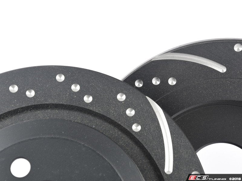 Rear JCW Brake Rotors EBC Slotted And Dimpled - Pair 11.02" (280x10)