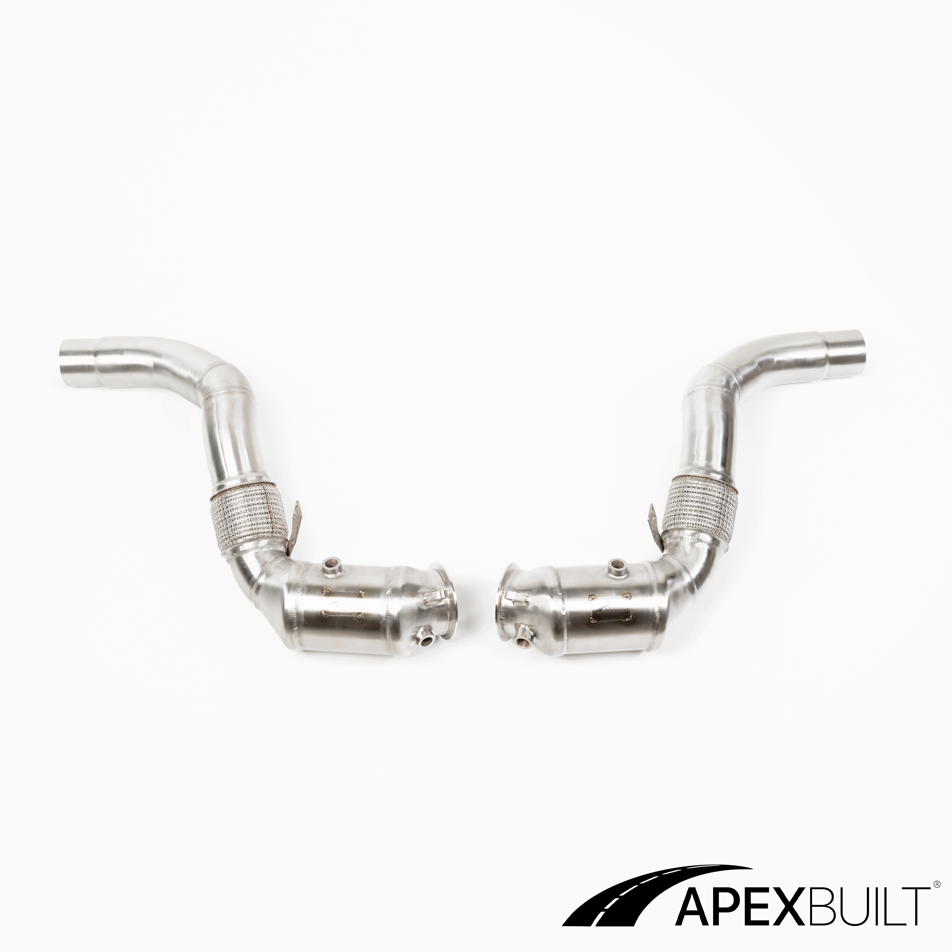 ApexBuilt® BMW G-Chassis M550i/M850i/750i/X5 & X7 M50i Race Downpipes (N63B, 2018+)