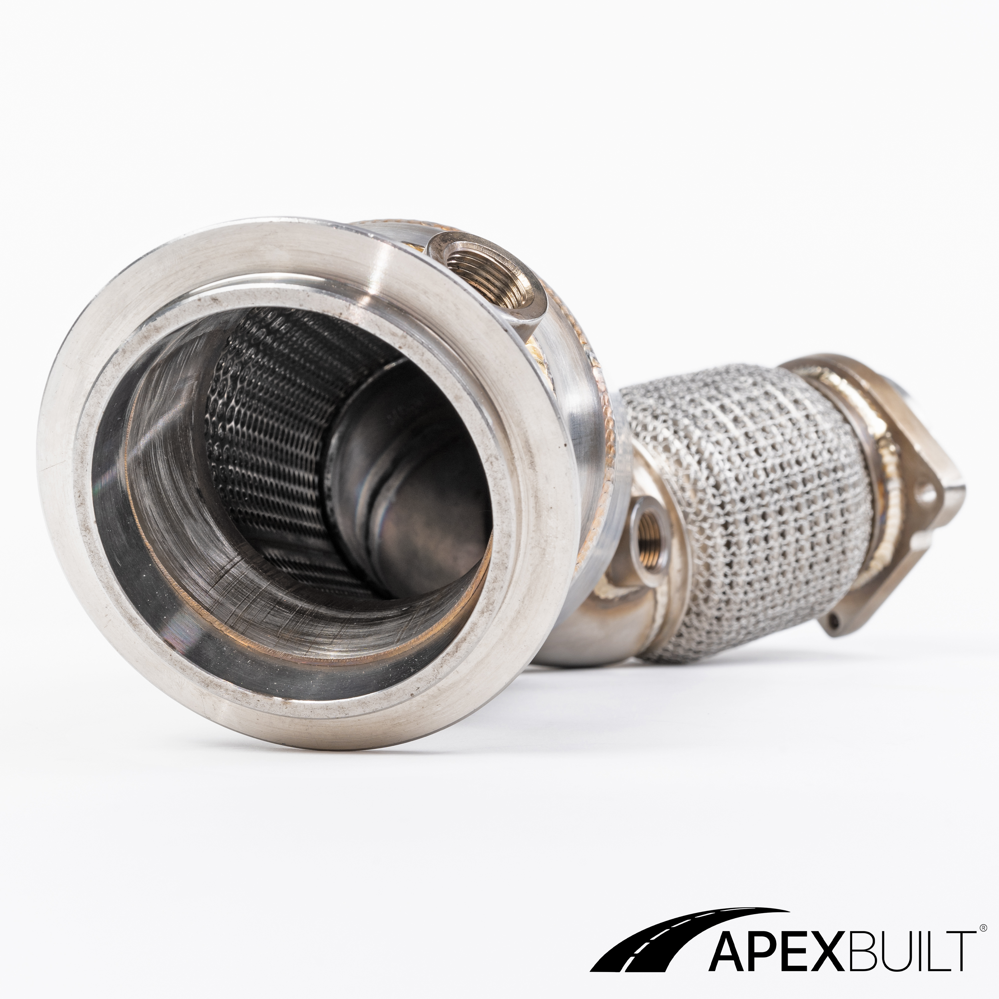 ApexBuilt® BMW F87 M2C, F80 M3, & F82/F83 M4 Resonated Race Downpipes (S55, 2015-20)