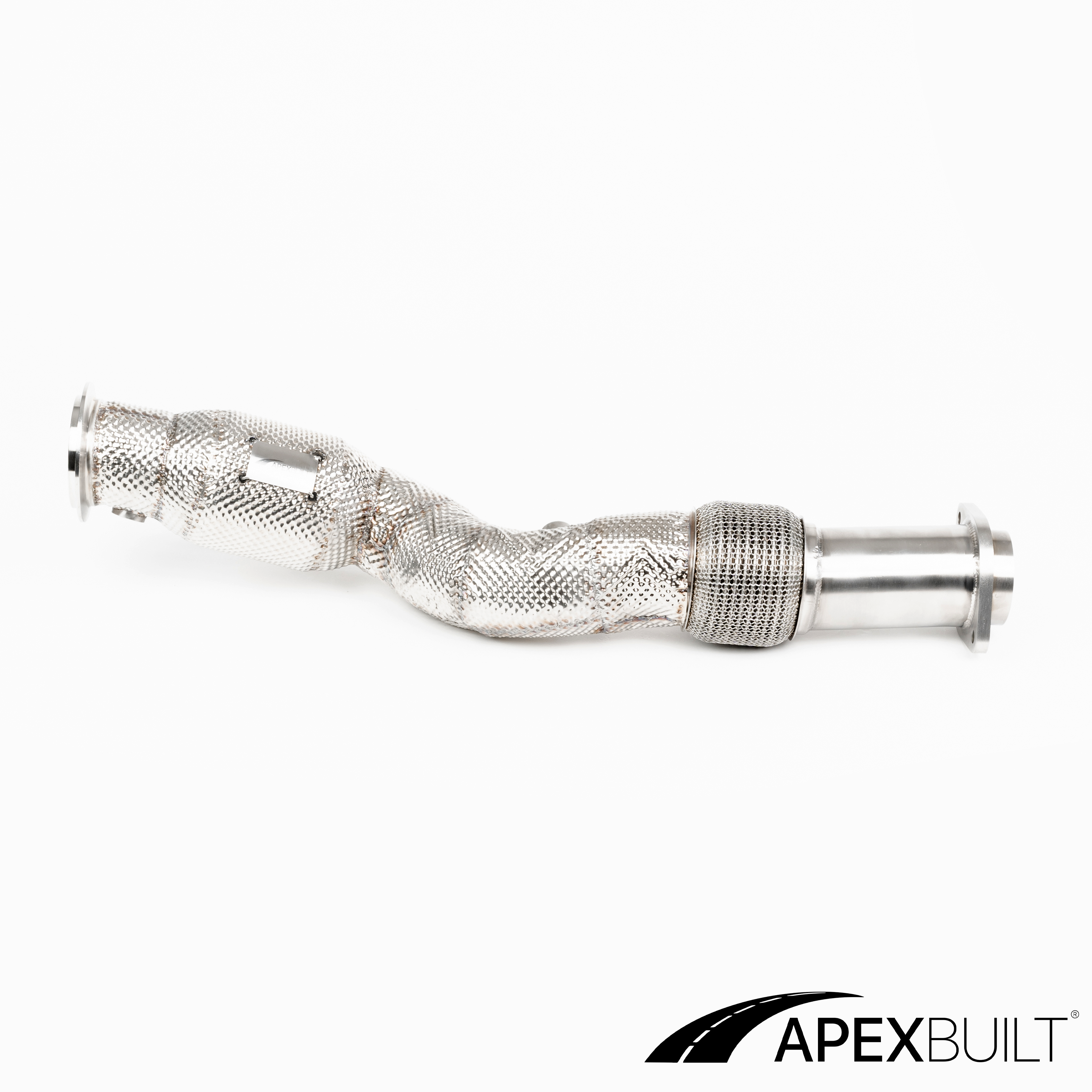 ApexBuilt® BMW G87 M2, G80 M3, & G82/G83 M4 Resonated Race Downpipes (S58, 2021+)