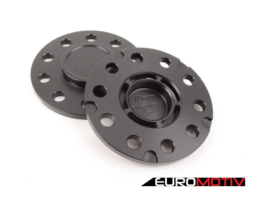 10Mm Wheel Spacers With Integrated Hub Extenders - Black (Pair)