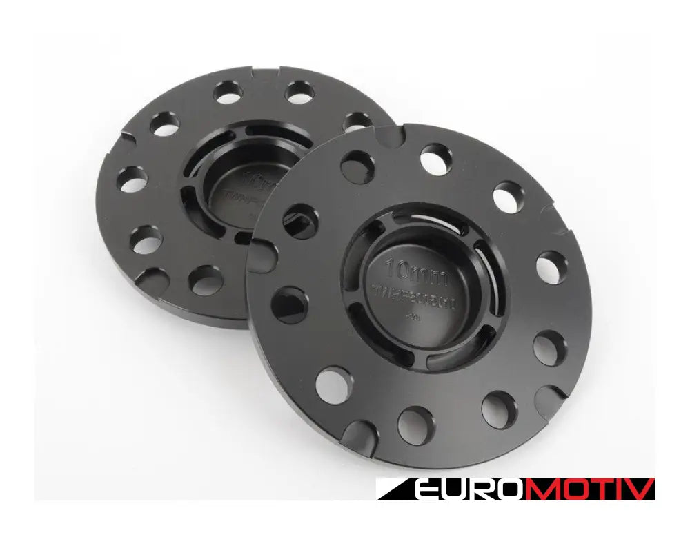 10Mm Wheel Spacers With Integrated Hub Extenders - Black (Pair)