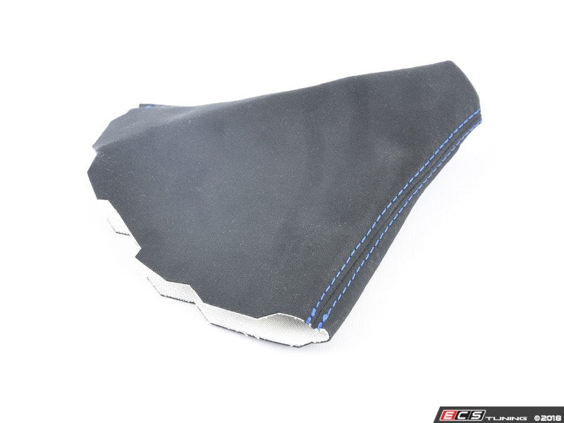 BFI Manual Alcantara Shift Boot - Blue Stitching