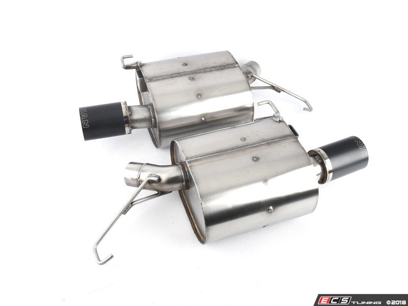 Stainless Axle-Back Exhaust - Black Tips