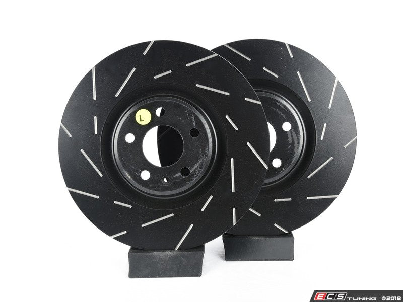 Front Slotted Brake Rotors - Pair (356x34mm)