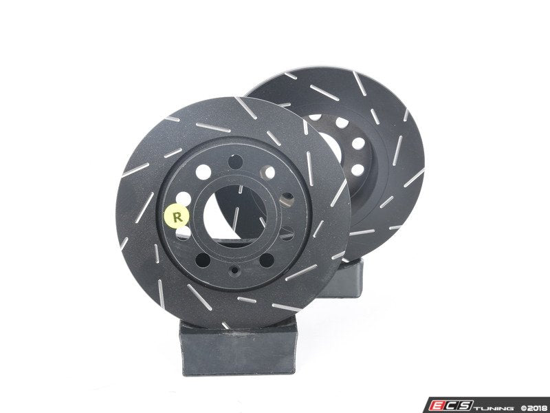 Rear Slotted Brake Rotors - Pair (253x10)