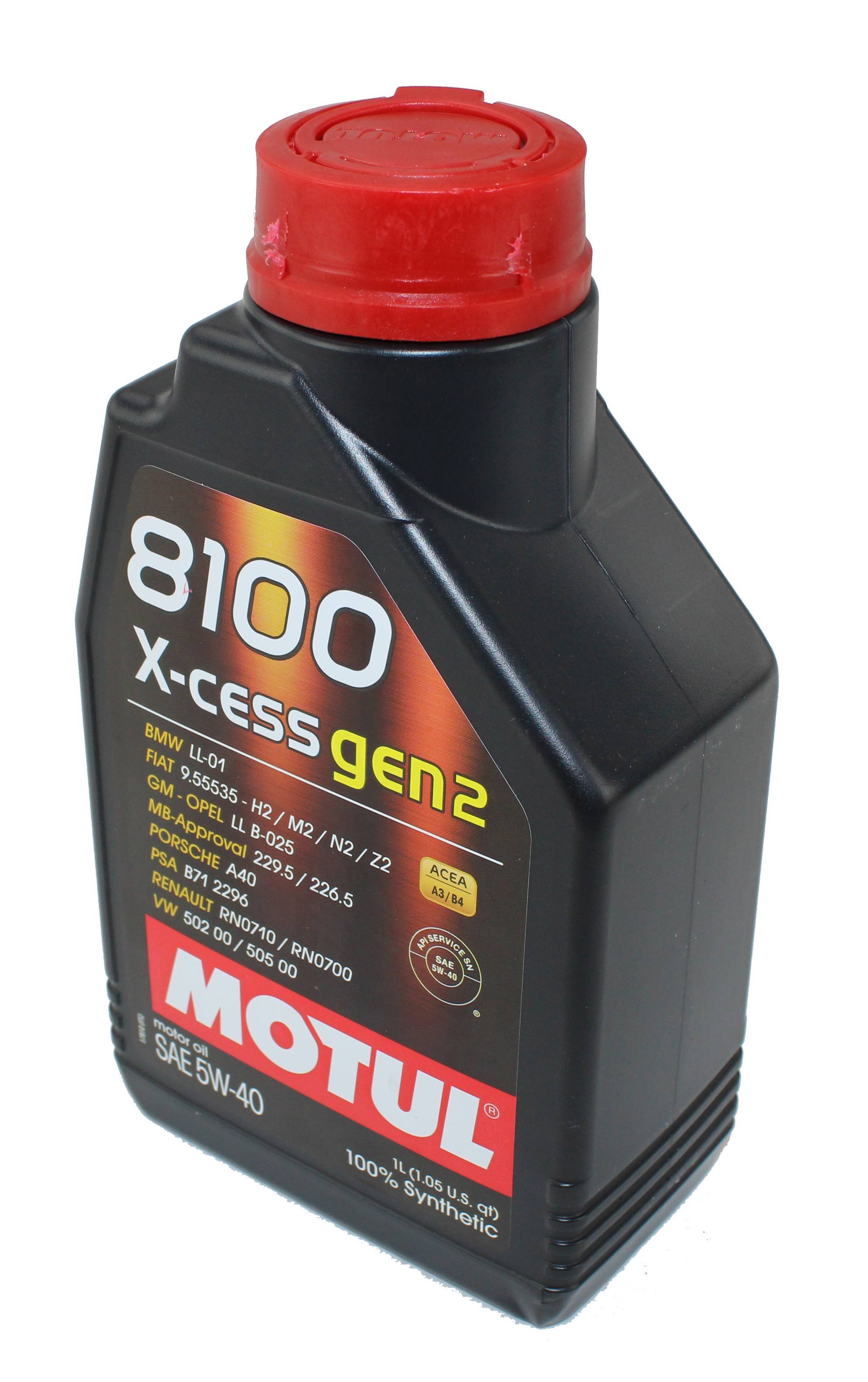 Engine Oil (5W-40) (1 Liter) (X-Cess 8100) (Gen 2)