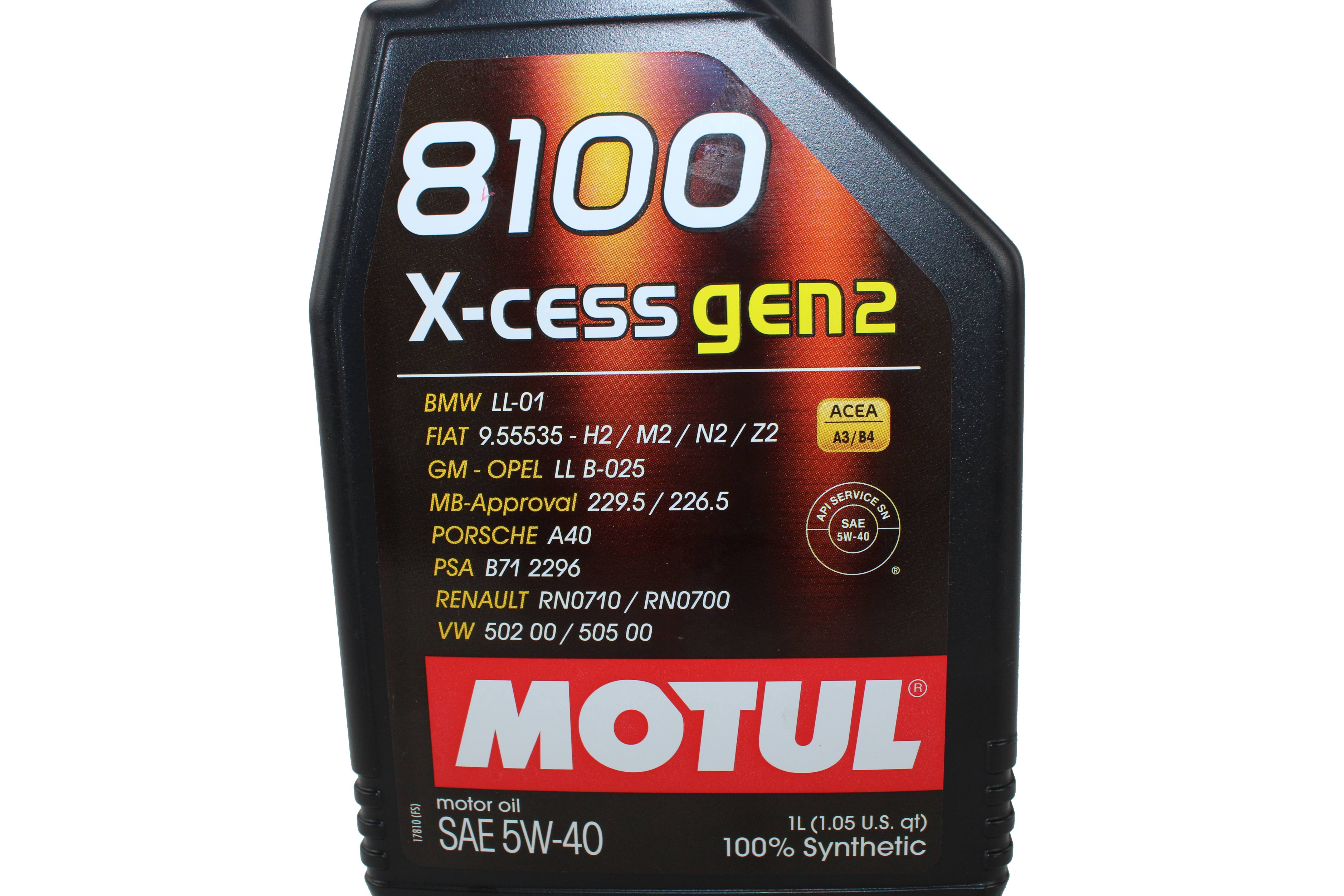 Engine Oil (5W-40) (1 Liter) (X-Cess 8100) (Gen 2)