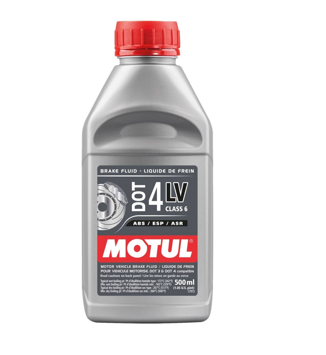 Brake Fluid (DOT 4) (500ml) (LV Low Viscosity) (Class 6)