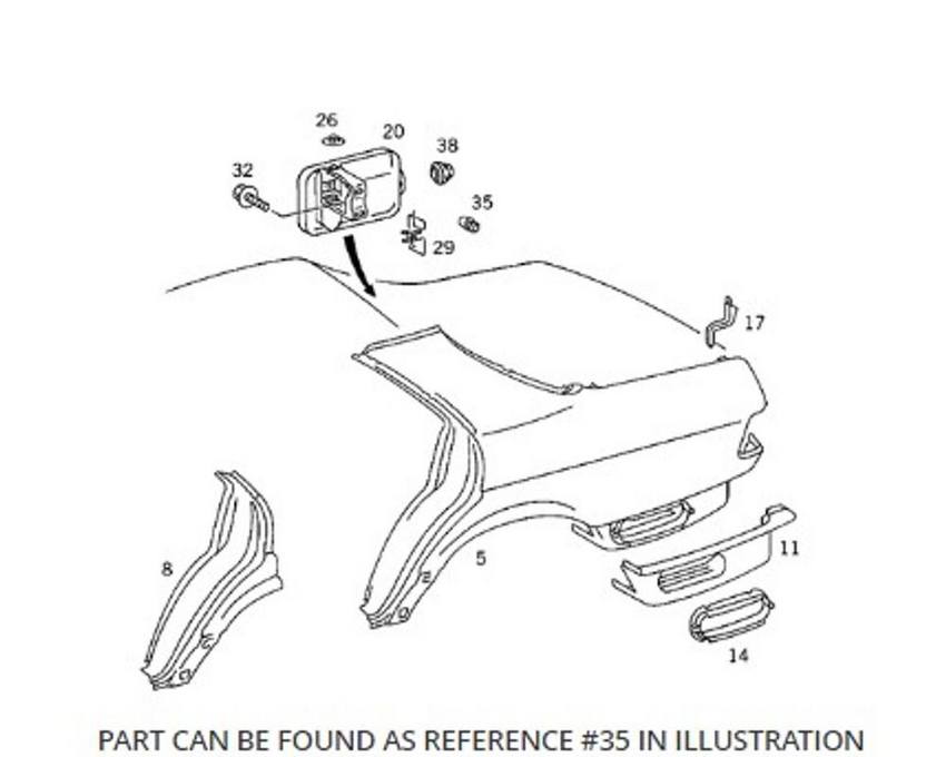 Mercedes Hood Stop Buffer – Front Inner 1119871740