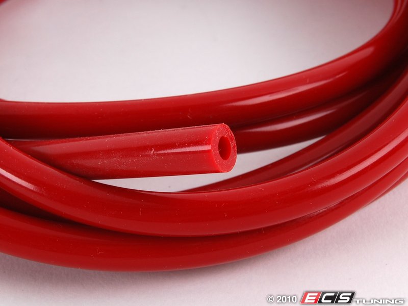 Silicone Vacuum Hose - Red - 9 Feet