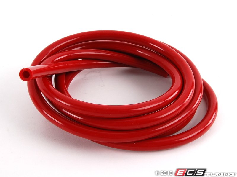 Silicone Vacuum Hose - Red - 9 Feet