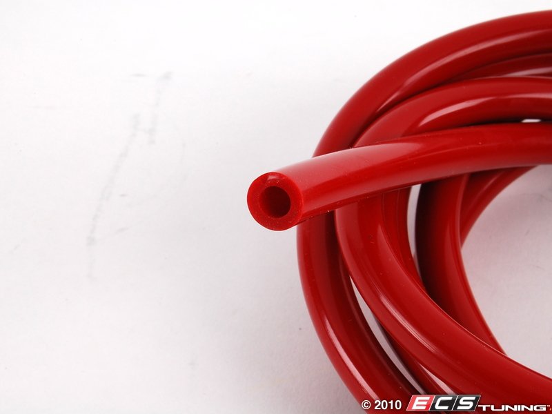 Silicone Vacuum Hose - Red - 9 Feet