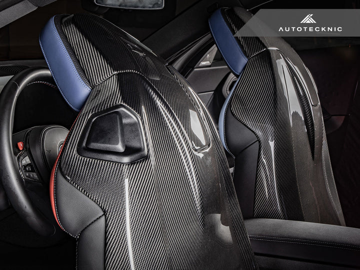 AutoTecknic G82 / G83 M4 Dry Carbon Full Seat Back Cover Set