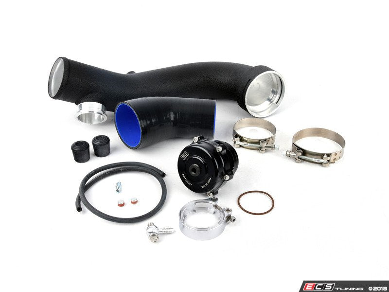 BMS Aluminum Performance Chargepipe - Tial BOV Flange & Tial Black BOV