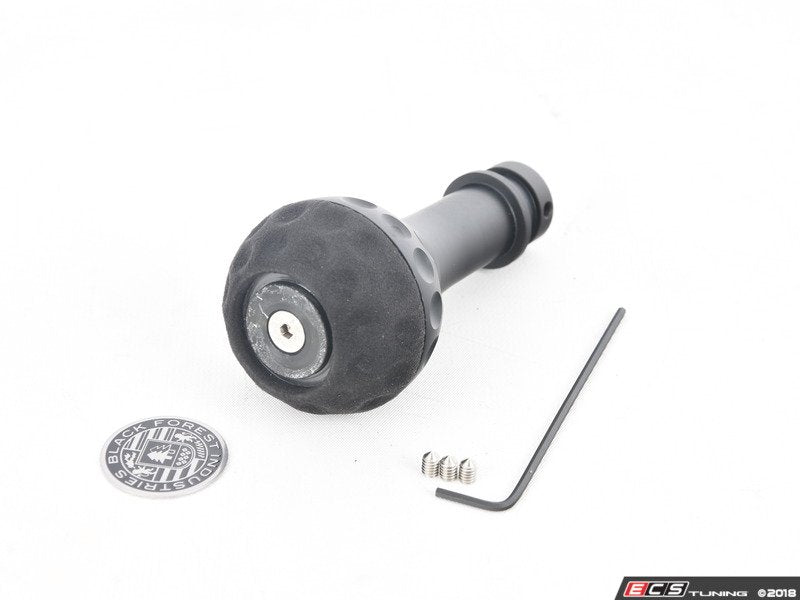 BFI Heavy Weight Golf Ball Shift Knob - SCHWARZ - Black Alcantara