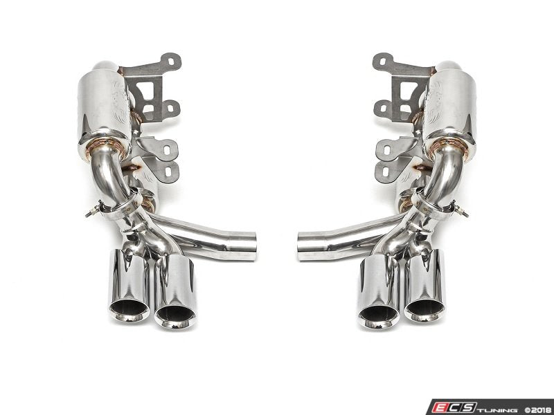 Supercup Exhaust System - Polished Chrome Quad Tips