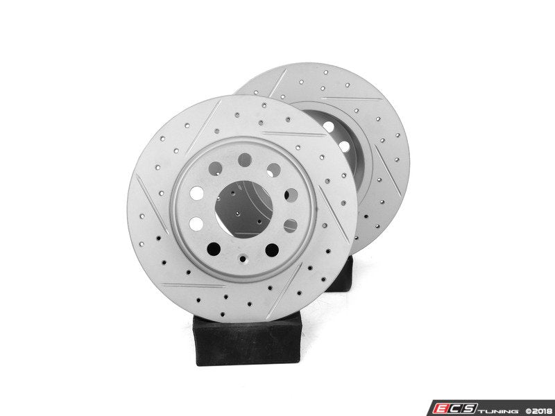 ClubSport Rear Cross Drilled & Slotted Brake Rotors - Pair (272x10)