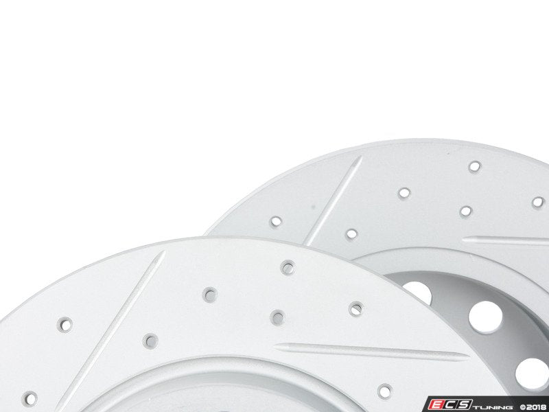 ClubSport Rear Cross Drilled & Slotted Brake Rotors - Pair (272x10)