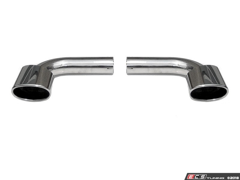 Muffler Bypass Pipes with Deluxe Oval Tips