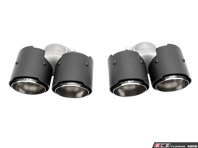 Supercup Exhaust System - Carbon Fiber Quad Tips