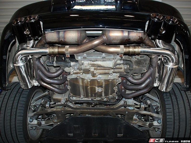 Maxflo Performance Exhaust System With Quad Style Tips in Polished Chrome