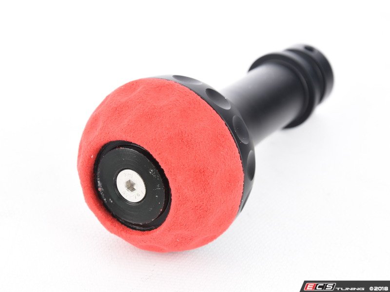 BFI Heavy Weight Golf Ball Shift Knob - SCHWARZ - Red Alcantara