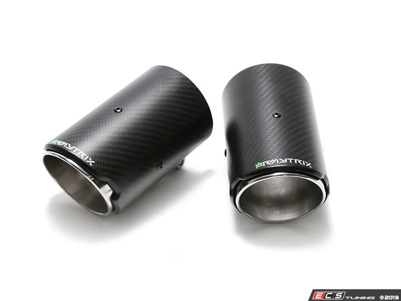 ARMYTRIX Stainless Steel Valvetronic Catback Exhaust System - Dual Carbon Fiber Tips F56/F57