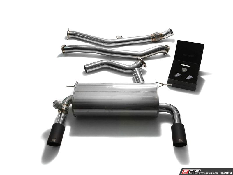 Stainless Steel Valvetronic Catback Exhaust - Dual Carbon Fiber Tip