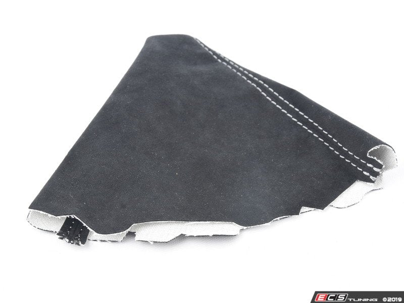 BFI Manual Alcantara Shift Boot - Silver Stitching