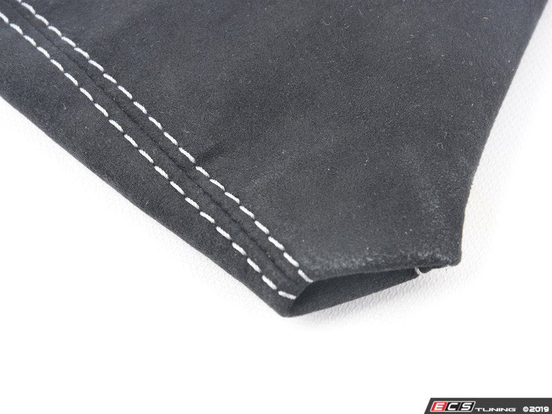 BFI Manual Alcantara Shift Boot - Silver Stitching