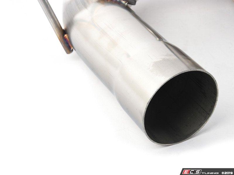 Dinan Free Flow Stainless Steel Axle Back Exhaust - Black Ceramic Tips