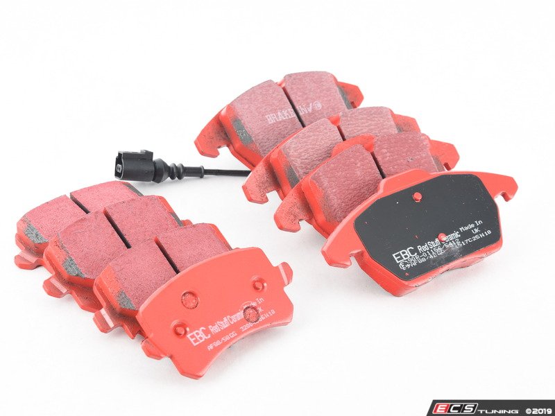 Front & Rear Brake Pad kit - EBC RedStuff