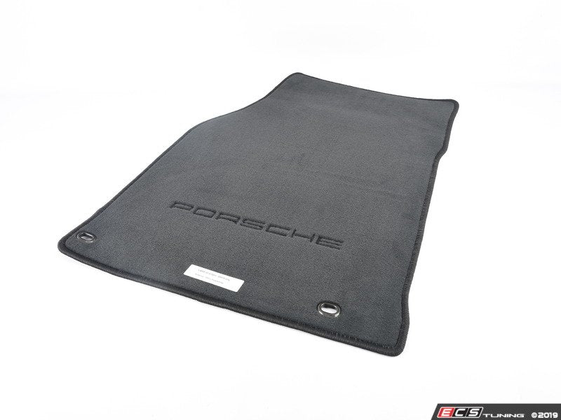 944 / 968 Porsche Script Floor Mat Set - Black