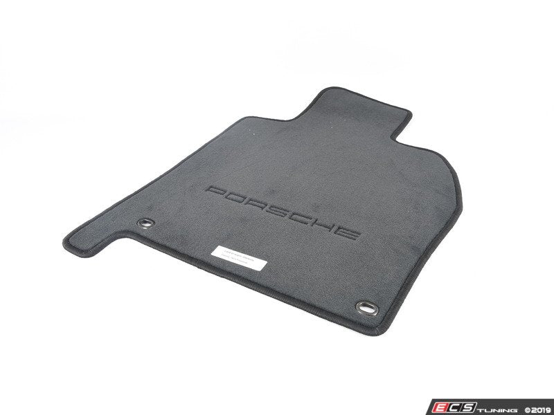 944 / 968 Porsche Script Floor Mat Set - Black