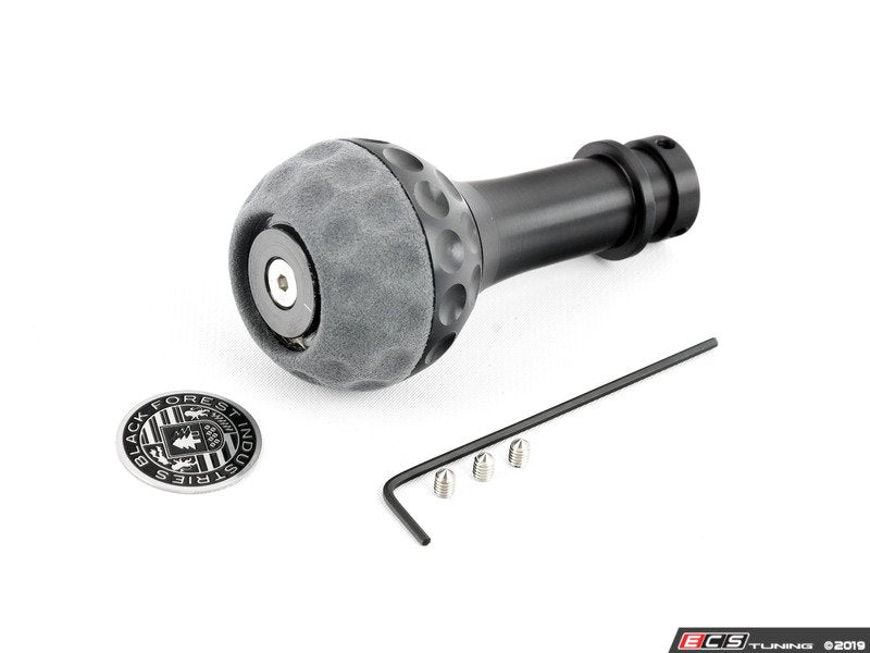 BFI Heavy Weight Golf Ball Shift Knob - SCHWARZ - Gray Alcantara