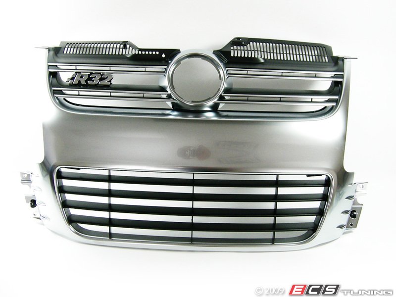 R32 Grille Assembly - Aluminum Look