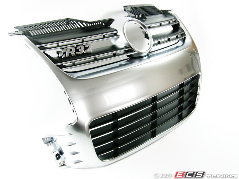 R32 Grille Assembly - Aluminum Look