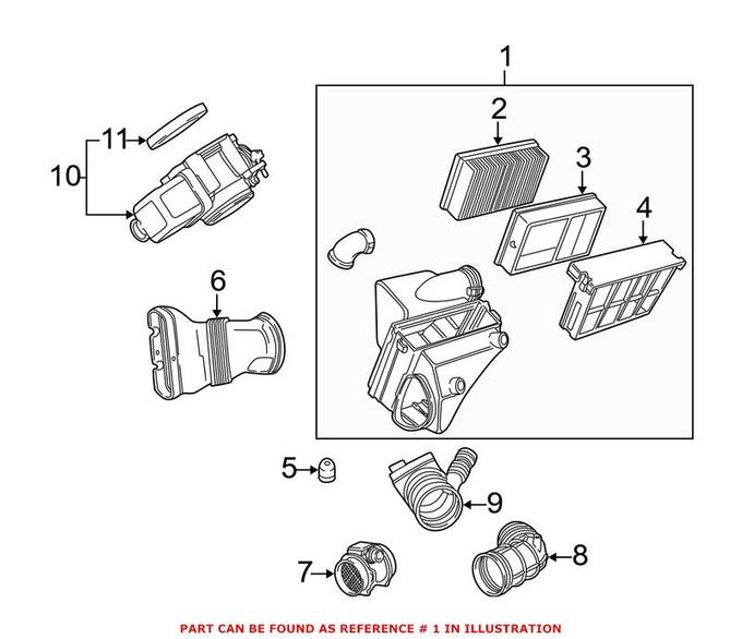 BMW Air Filter and Housing Assembly 13711438776 – Genuine BMW