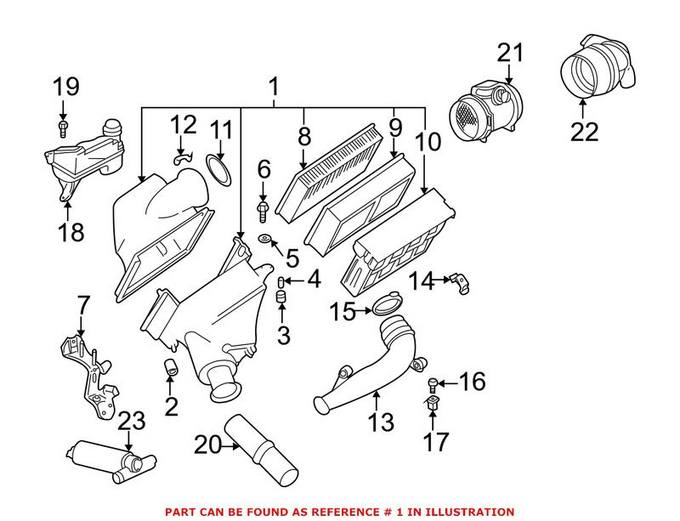 BMW Air Filter and Housing Assembly 13711716218 – Genuine BMW