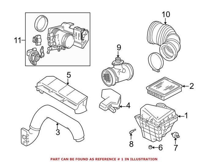 BMW Air Filter and Housing Assembly 13711743314 – Genuine BMW