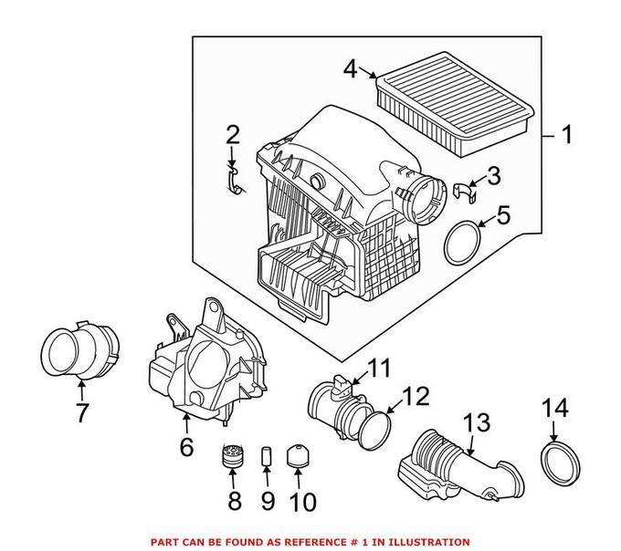 BMW Air Filter and Housing Assembly 13717531864 – Genuine BMW