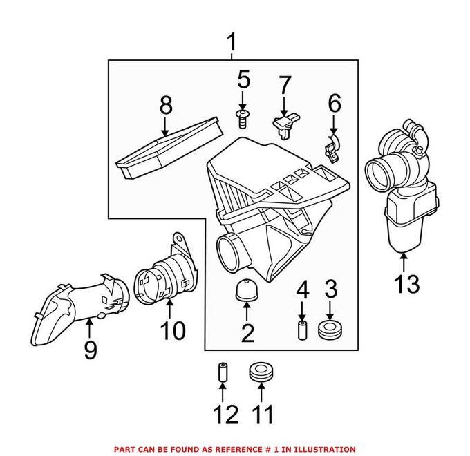 BMW Air Filter and Housing Assembly 13717537667 – Genuine BMW