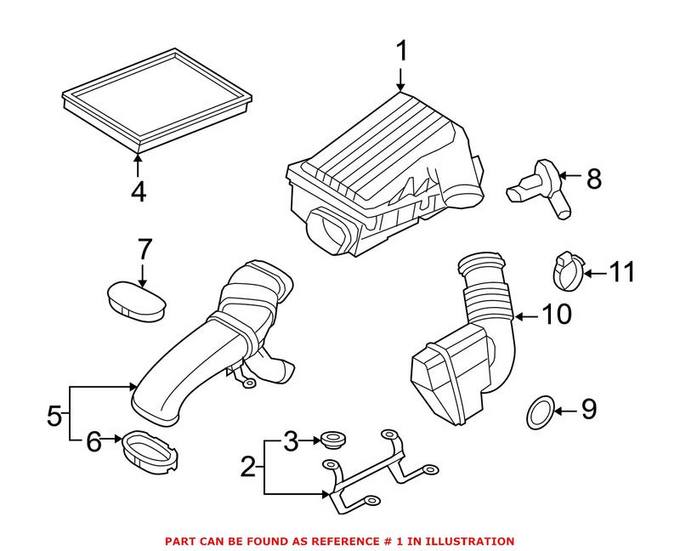 BMW Air Filter and Housing Assembly 13717548885 – Genuine BMW