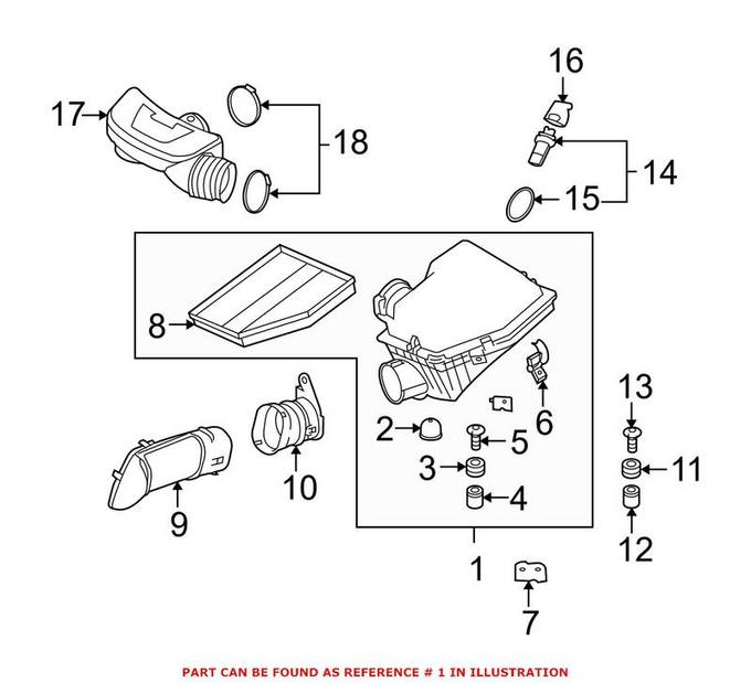 BMW Air Filter and Housing Assembly 13717567166 – Genuine BMW